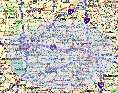 map of service area